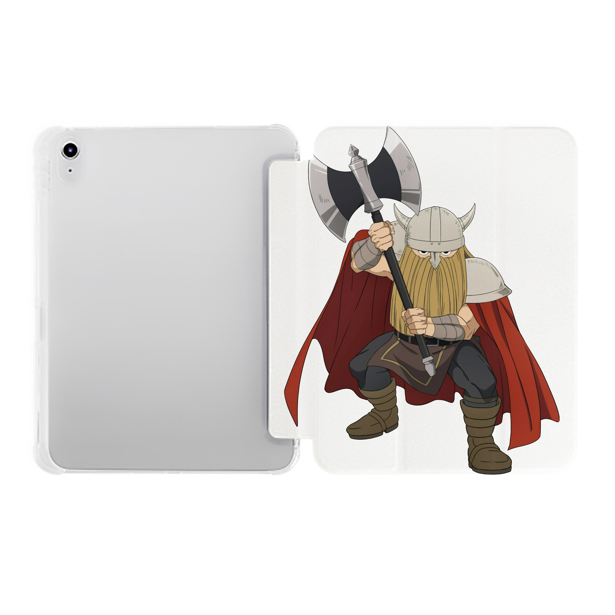 （画像用） 葬送のフリーレン Frieren IPad ケース ペン収納付き 三つ折りスタンド PUレザー×シリコン 対応機種9.5/10.5/10.9インチ